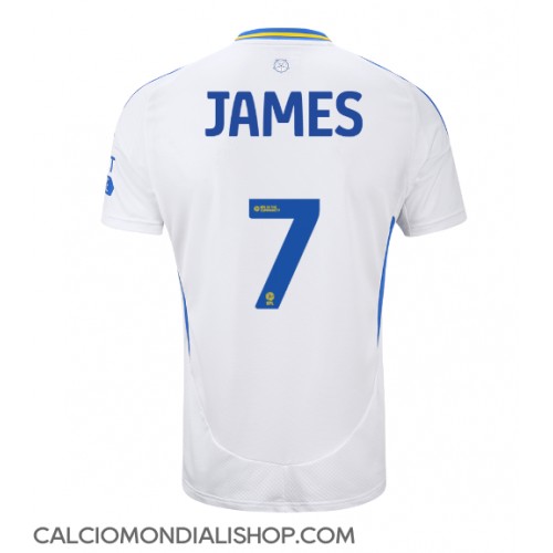 Maglie da calcio Leeds United Daniel James #7 Prima Maglia 2024-25 Manica Corta